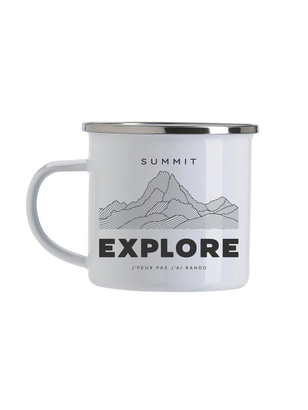 Mug émaillé édition EXPLORE sommet Pic du midi d'ossau by J'peux pas j'ai rando