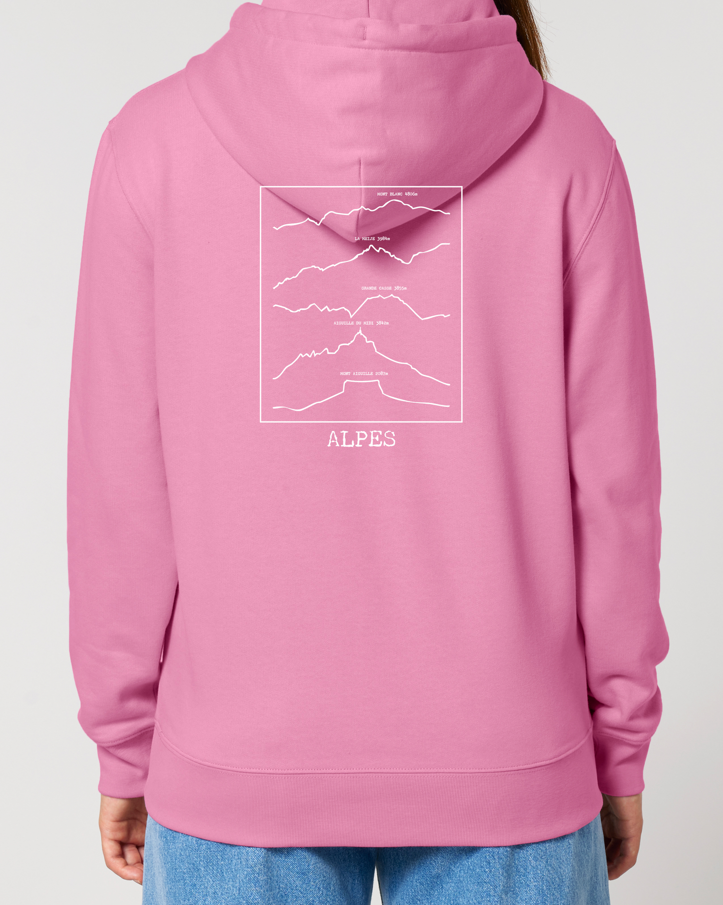 Sweat à capuche Alpes édition Ligne