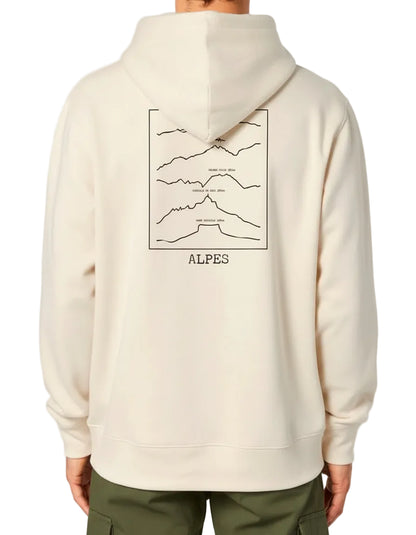 Sweat à capuche Alpes édition Ligne