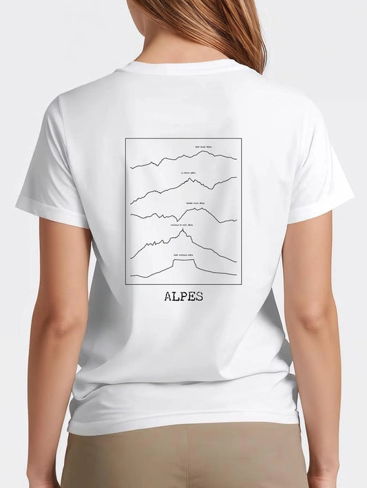 T-shirt Alpes Ligne dos