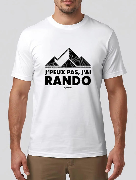 T-Shirt J'peux pas, J'ai rando Courbe