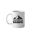 Mug Peaxise avec message humoristique J'peux pas j'ai rando - Cadeau randonneur.