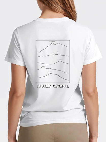 T-shirt Massif central Ligne dos