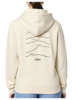 Sweat à capuche rando beige Jura Peaxise by J'peux pas j'ai rando coton bio 350 GSM premium