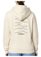Sweat à capuche rando beige Pyrénées Peaxise by J'peux pas j'ai rando coton bio 350 GSM premium