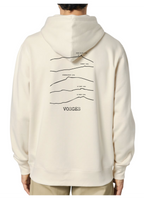 Sweat à capuche rando beige vosges Peaxise by J'peux pas j'ai rando coton bio 350 GSM premium