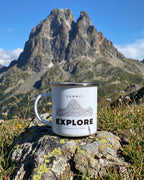 Mug émaillé édition EXPLORE sommet Pic du midi d'ossau by J'peux pas j'ai rando