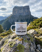 Mug émaillé édition EXPLORE sommet Mont Aiguille by J'peux pas j'ai rando