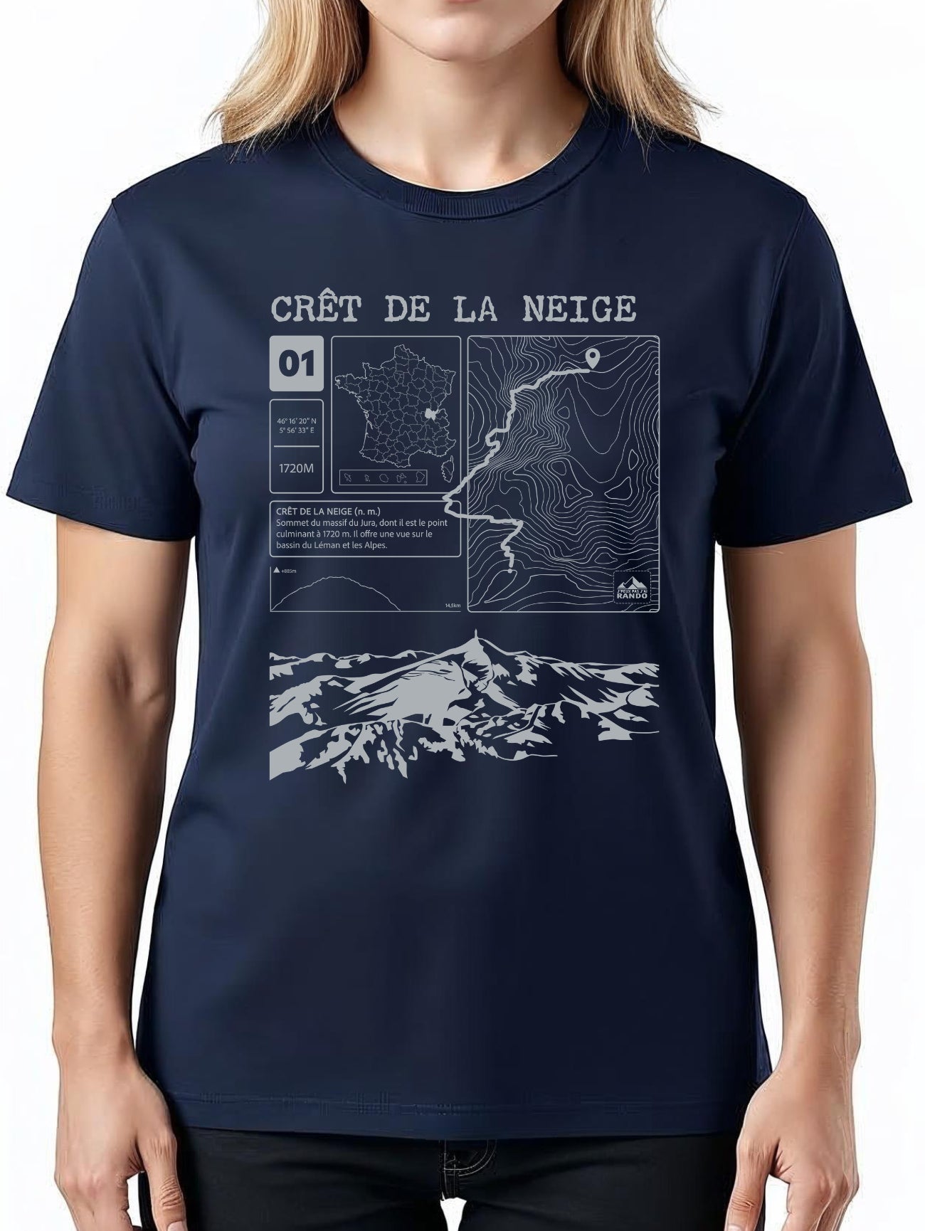 T-shirt Topo Crêt de la Neige