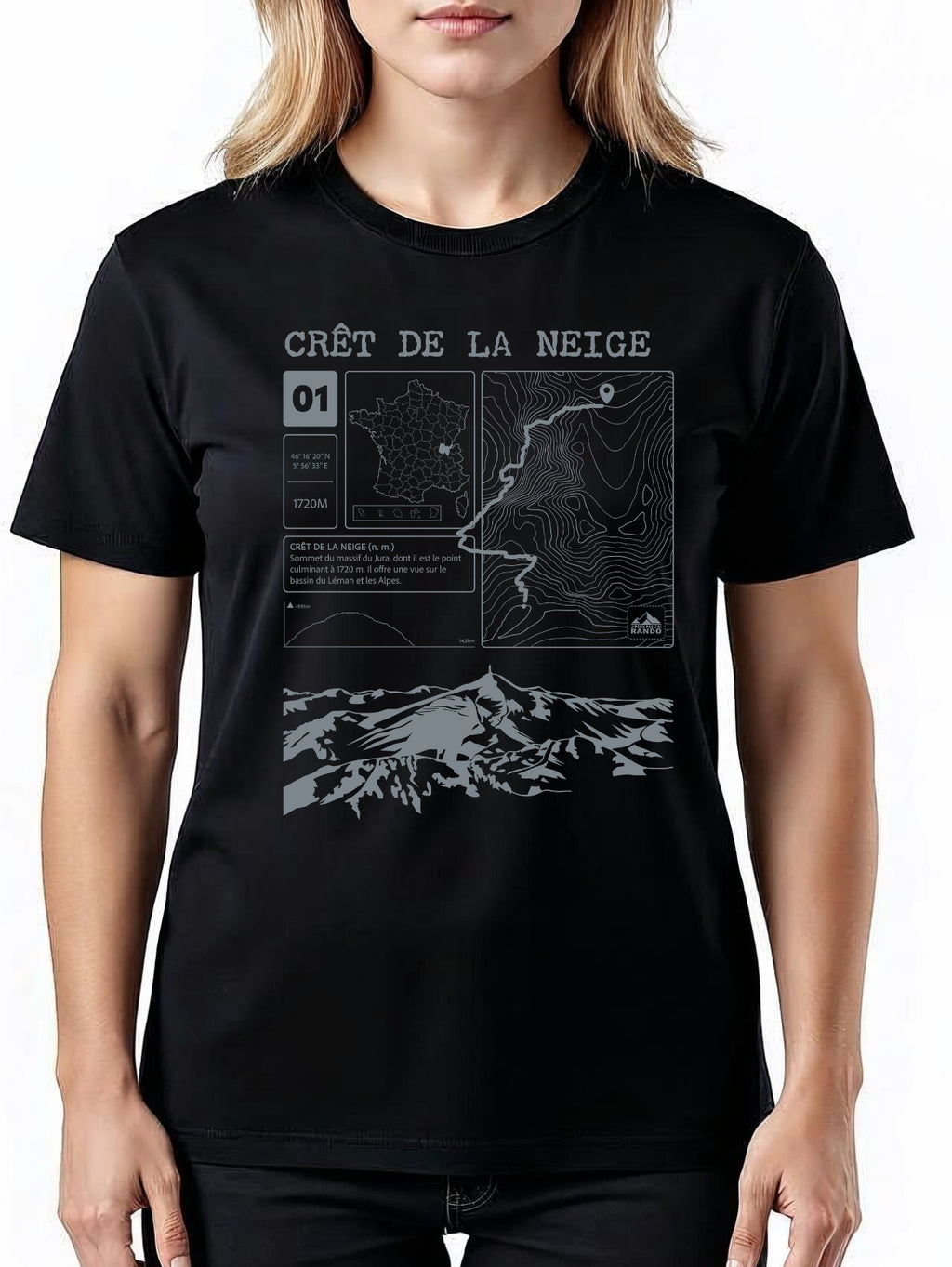 T-shirt Topo Crêt de la Neige