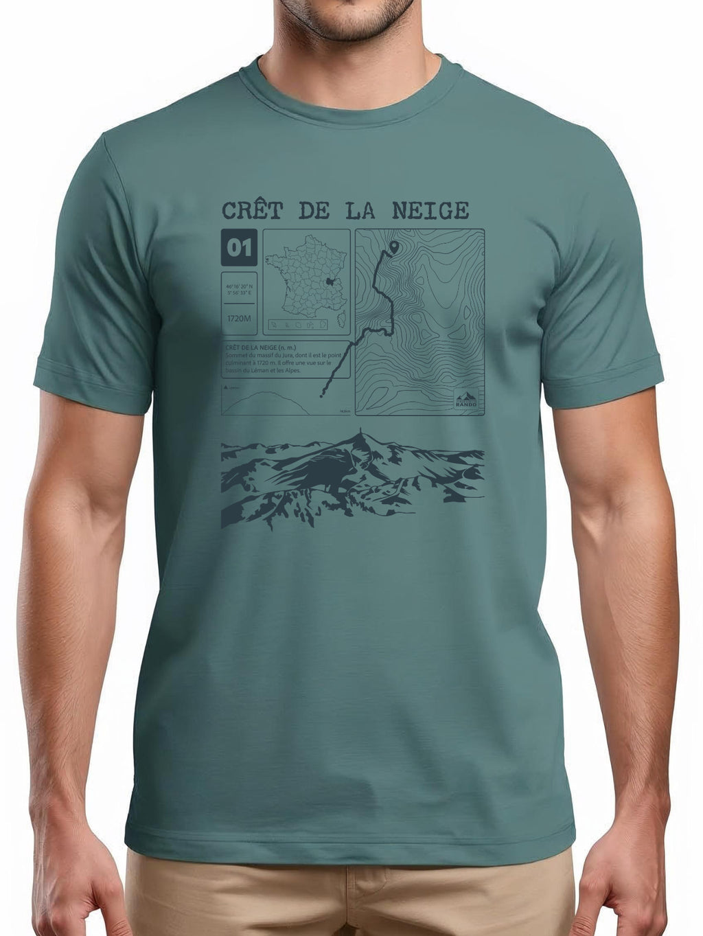 T-shirt Topo Crêt de la Neige