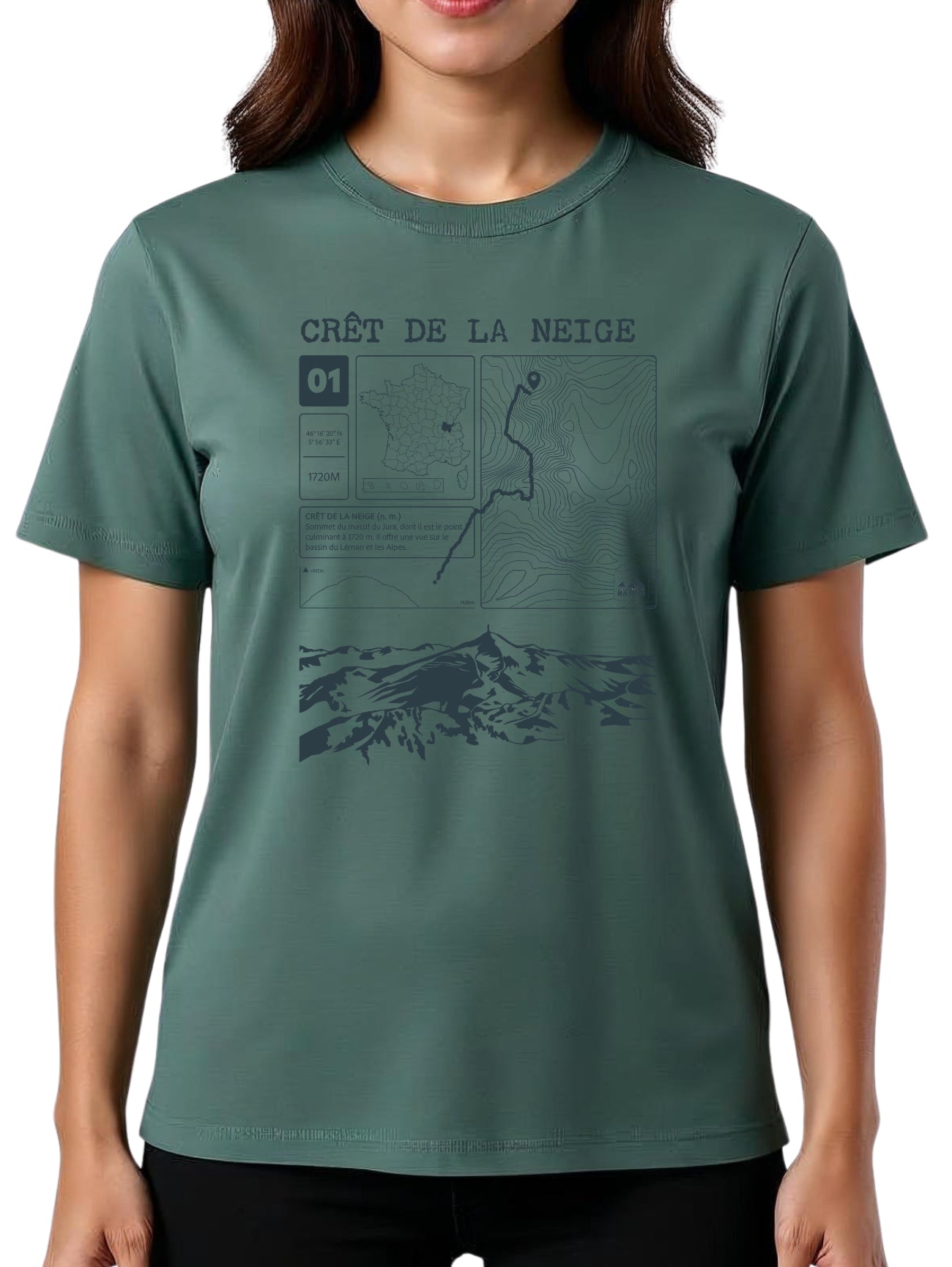 T-shirt Topo Crêt de la Neige