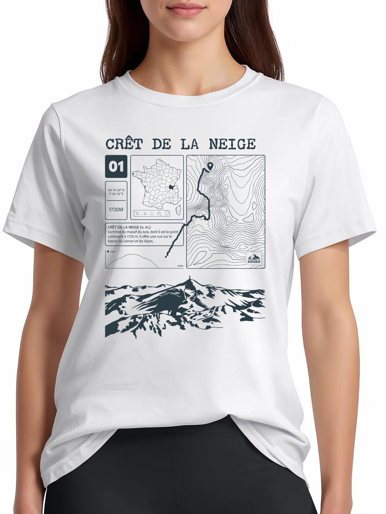 T-shirt Topo Crêt de la Neige