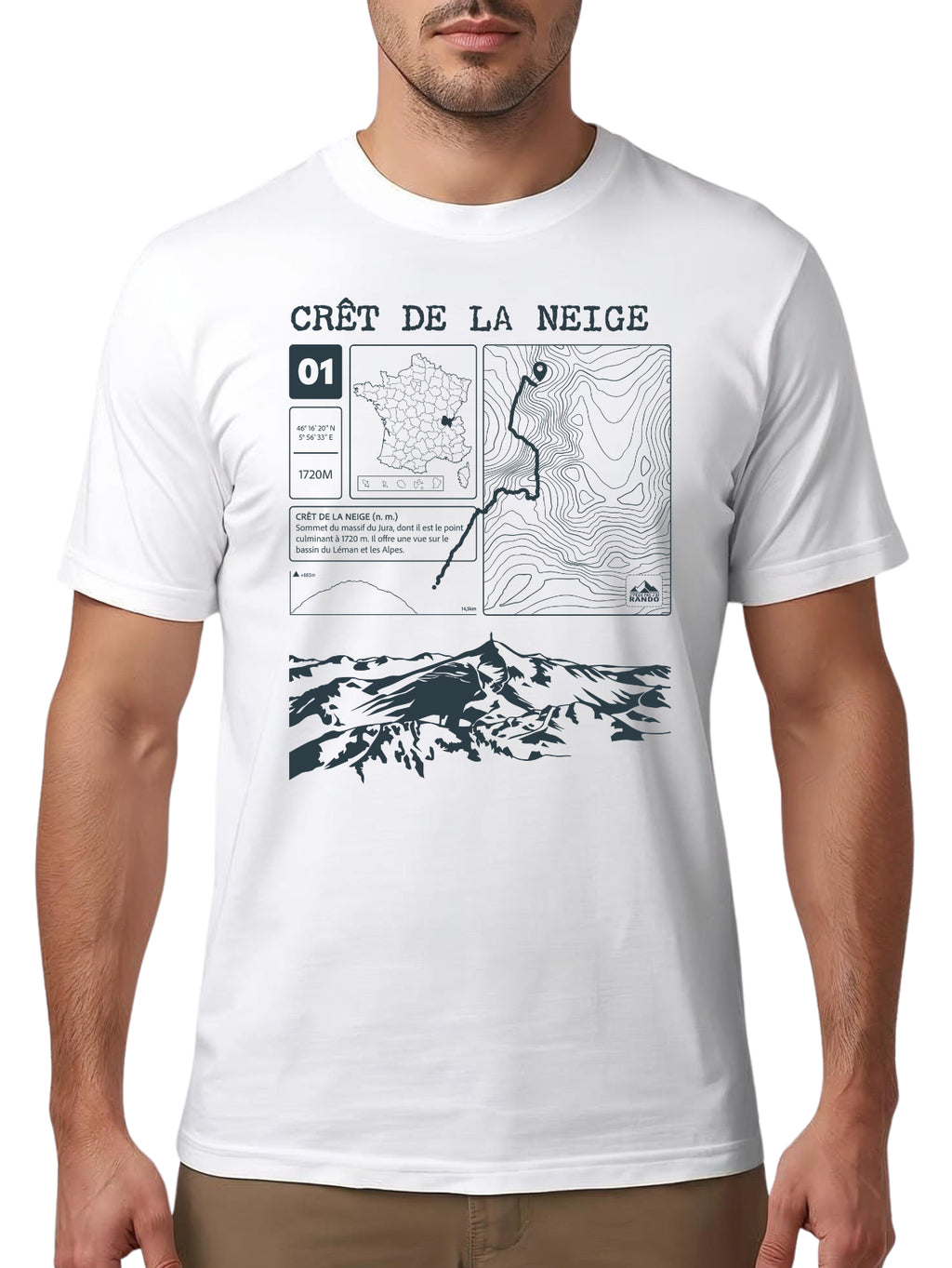 T-shirt Topo Crêt de la Neige