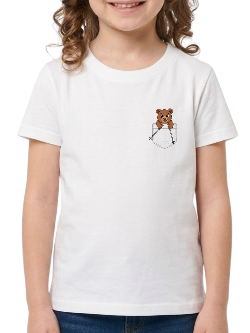 T-shirt enfant Ours J'peux pas j'ai rando by Peaxise