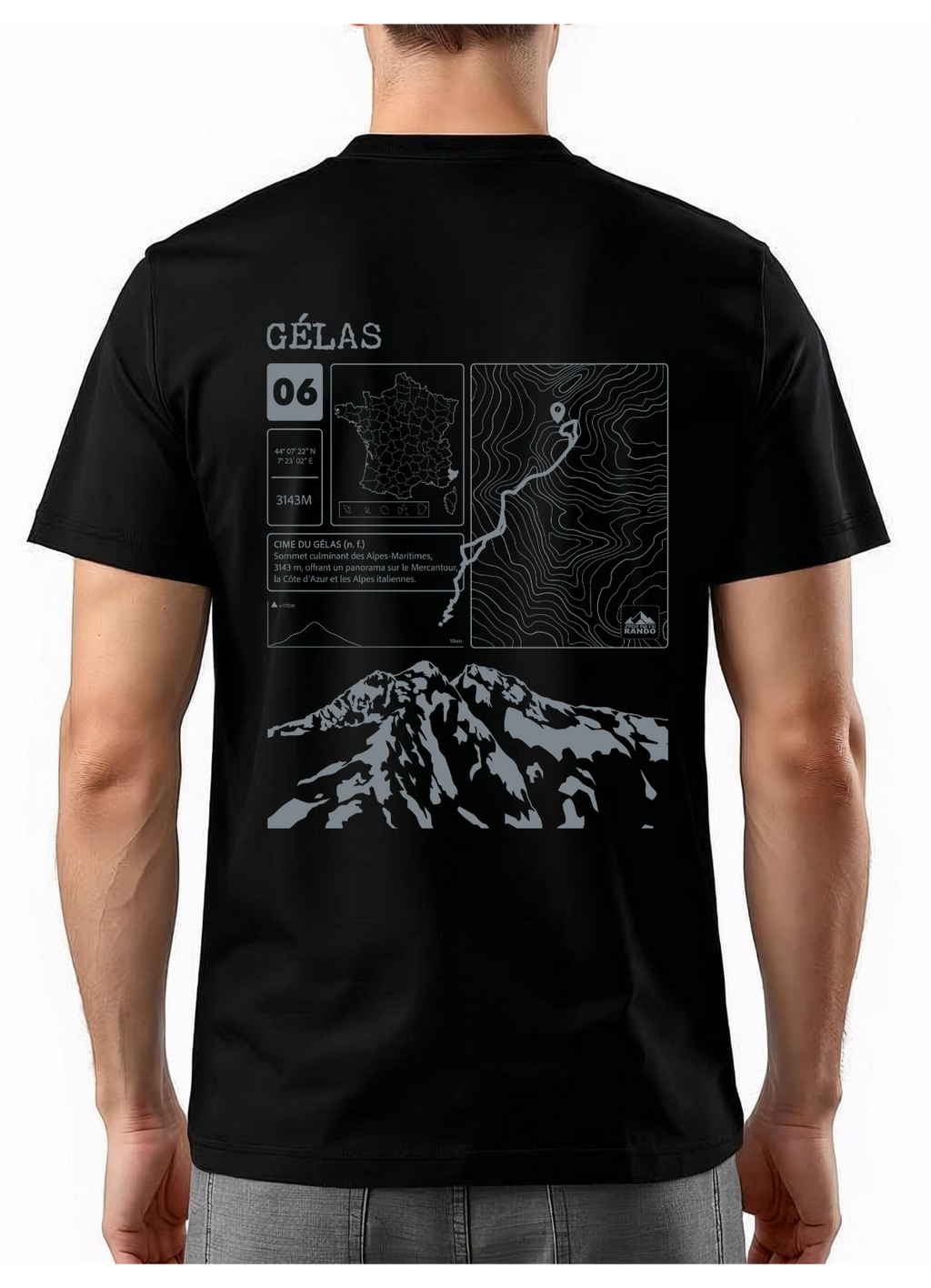 T-shirt Topo Gélas Dos