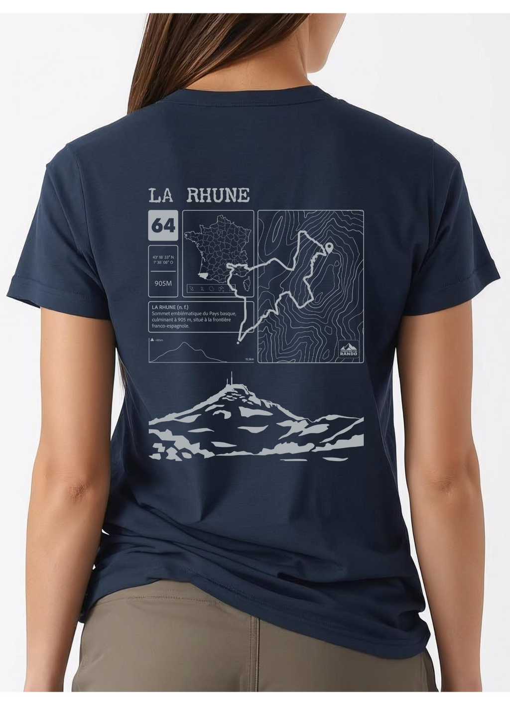 T-shirt Topo La Rhune Dos