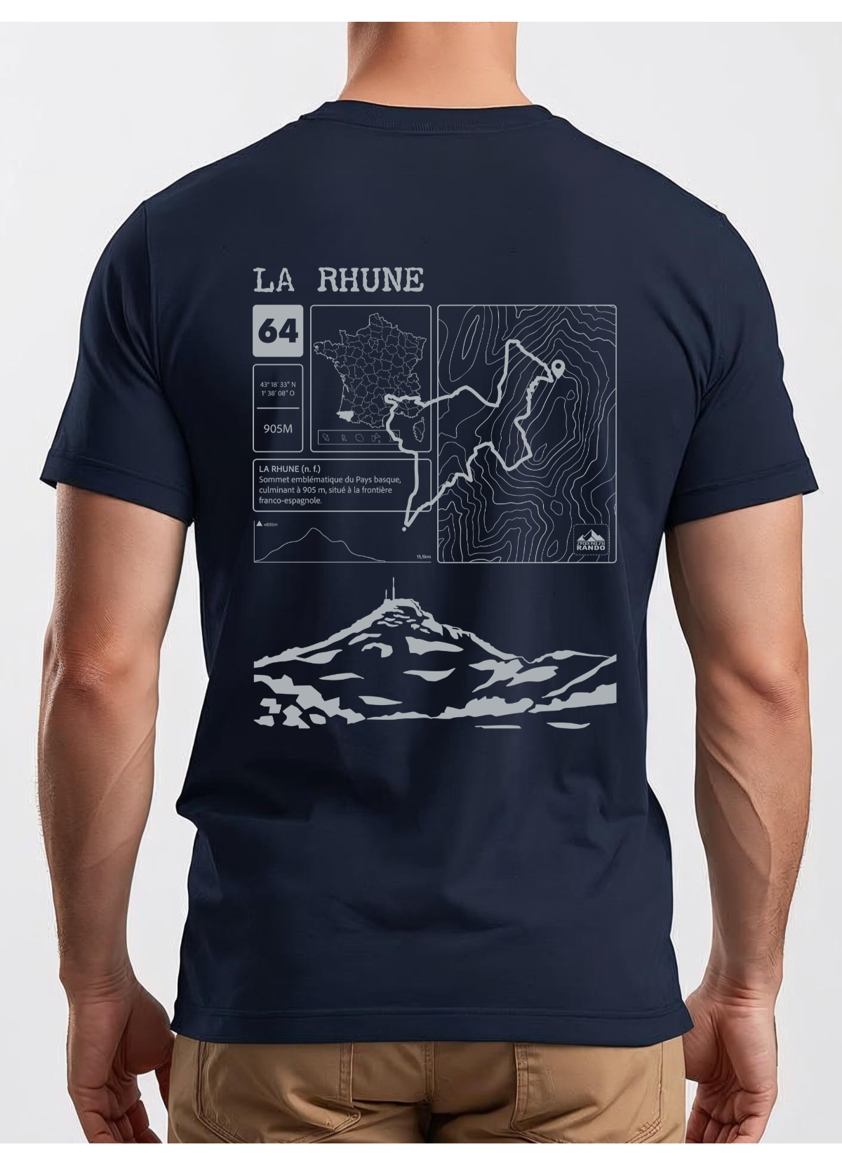 T-shirt Topo La Rhune Dos