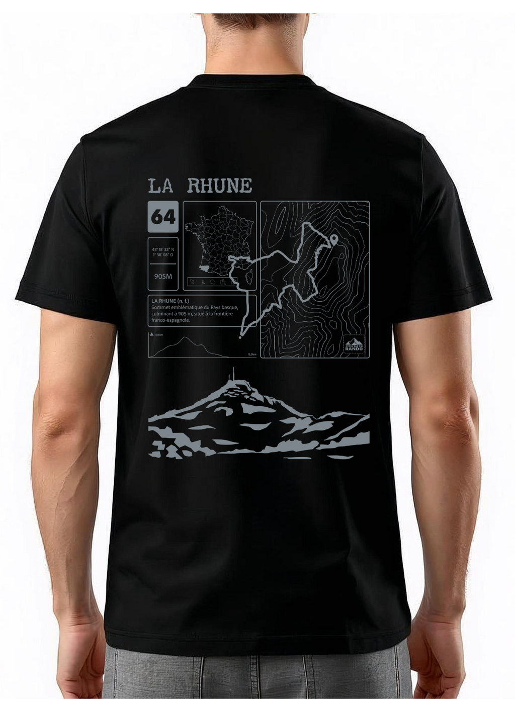 T-shirt Topo La Rhune Dos