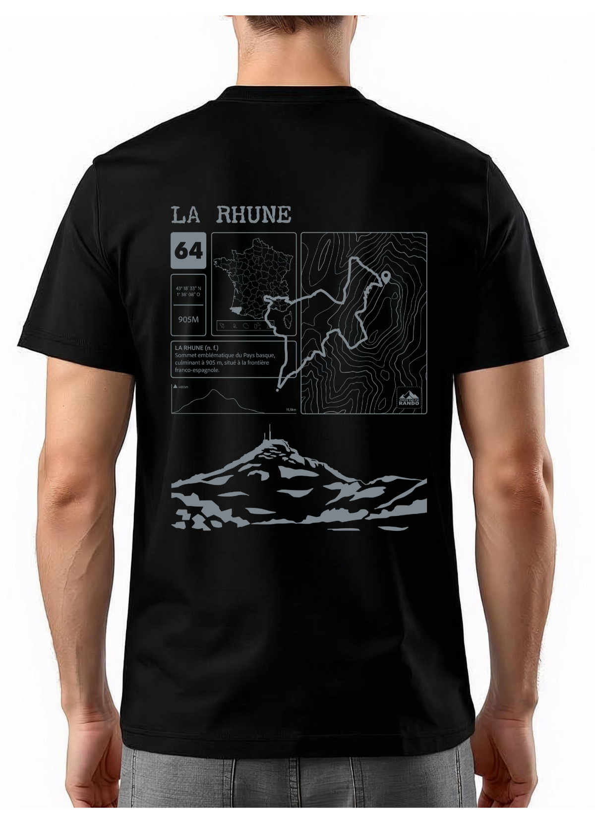 T-shirt Topo La Rhune Dos
