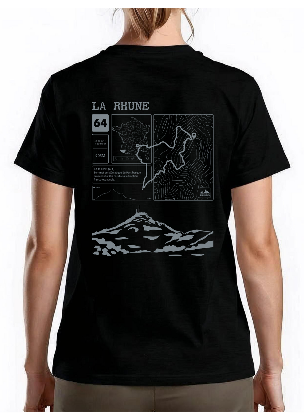T-shirt Topo La Rhune Dos
