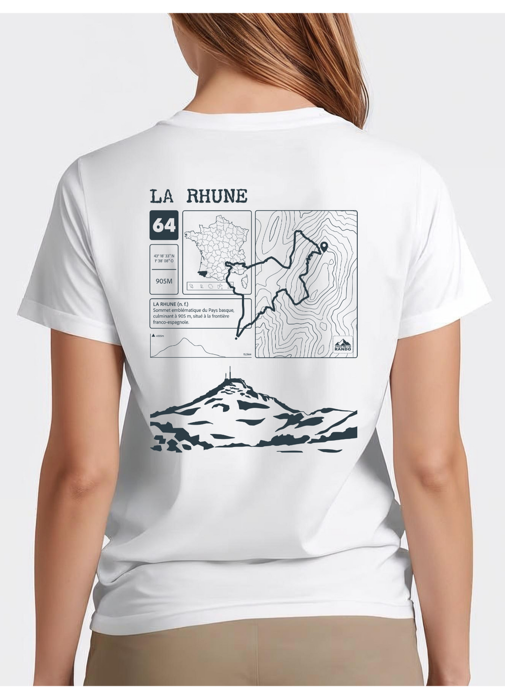 T-shirt Topo La Rhune Dos
