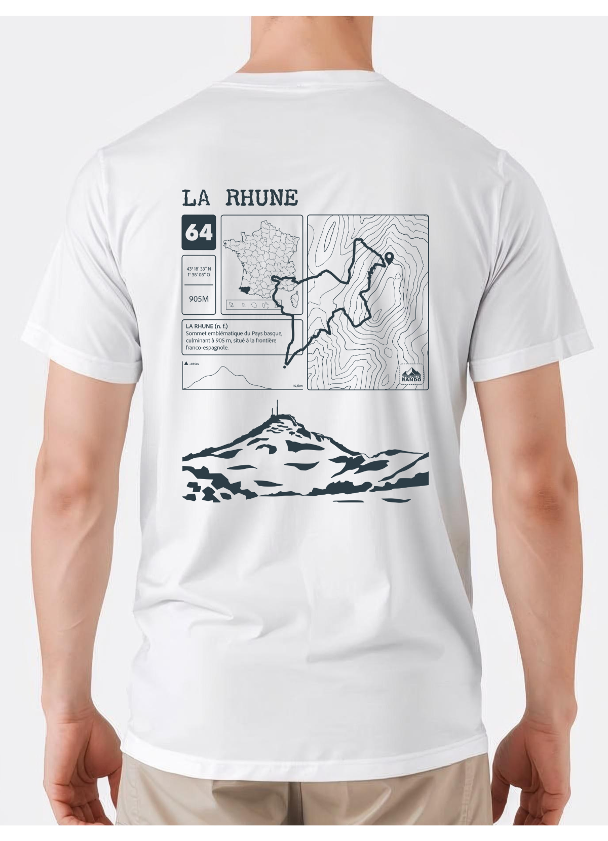 T-shirt Topo La Rhune Dos
