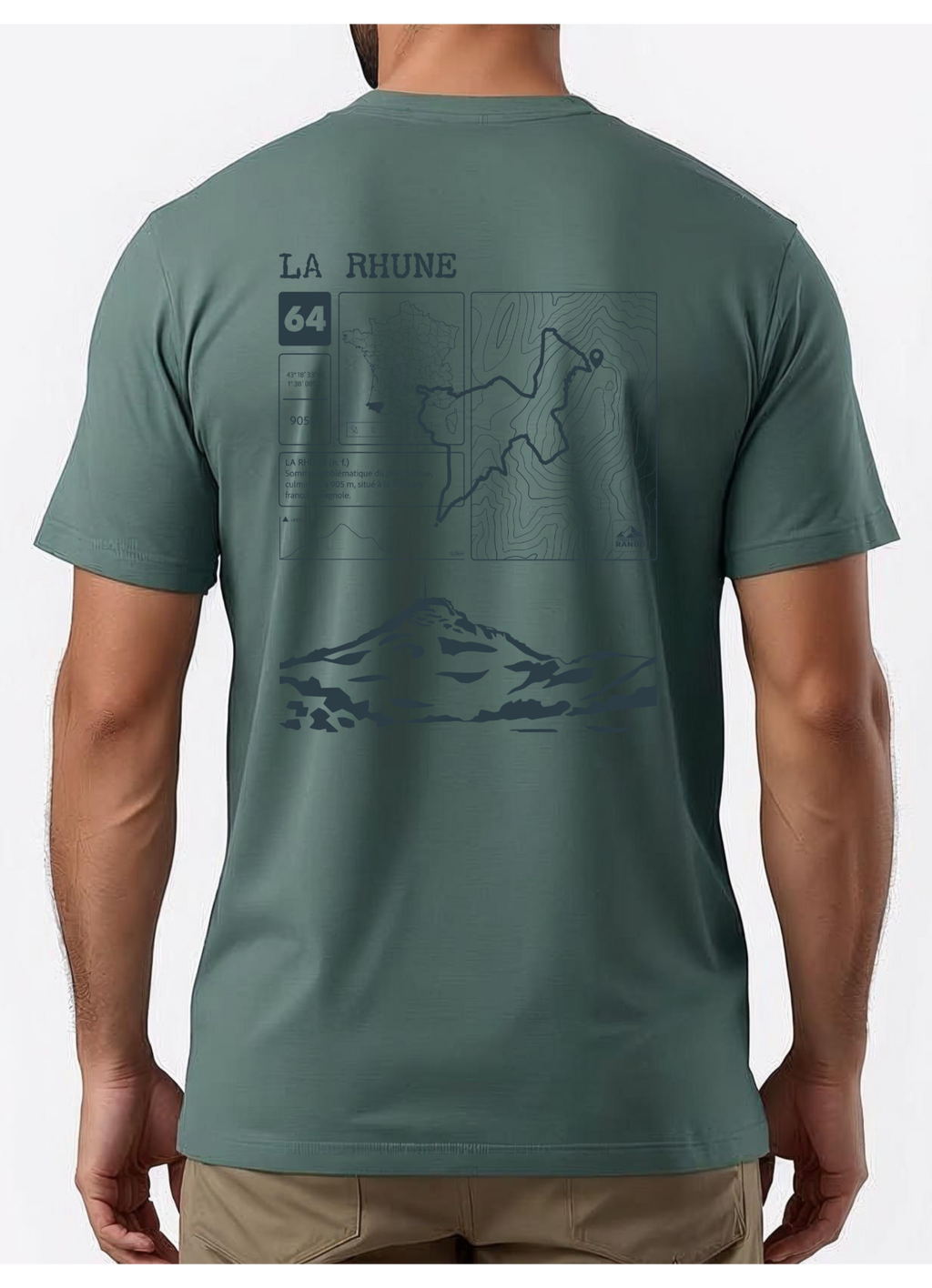 T-shirt Topo La Rhune Dos