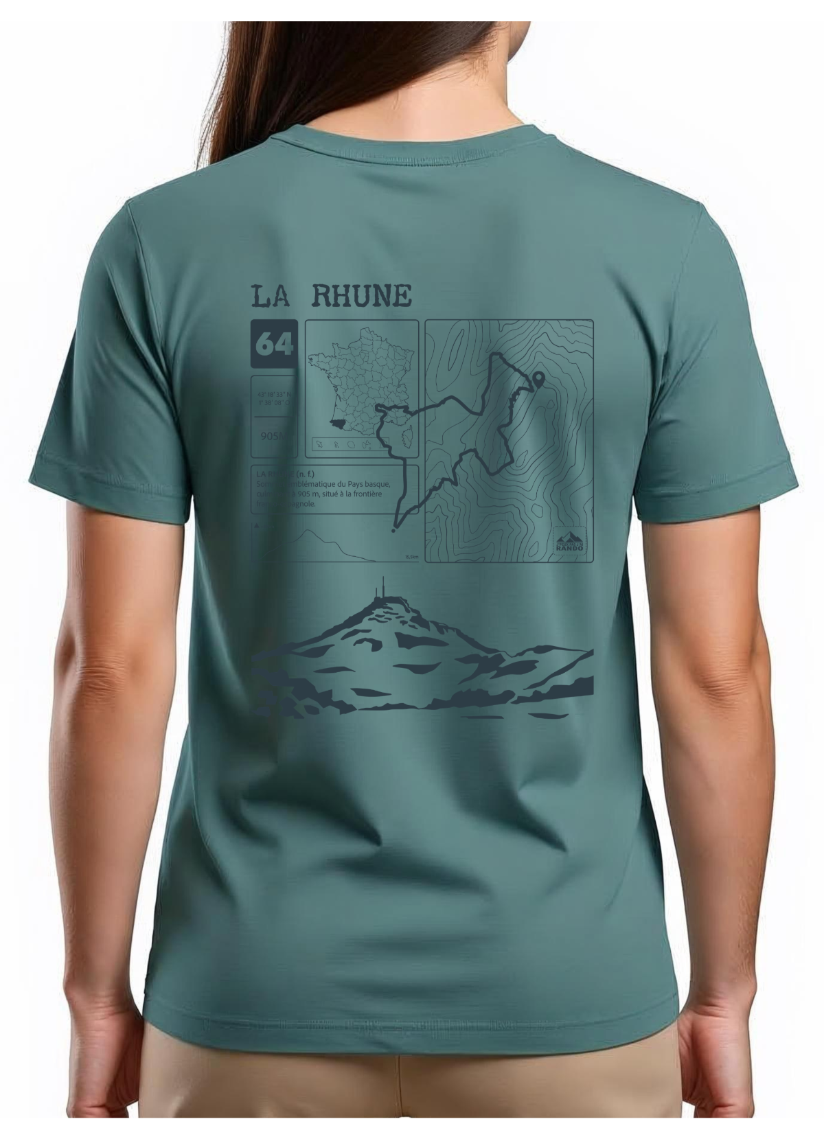 T-shirt Topo La Rhune Dos
