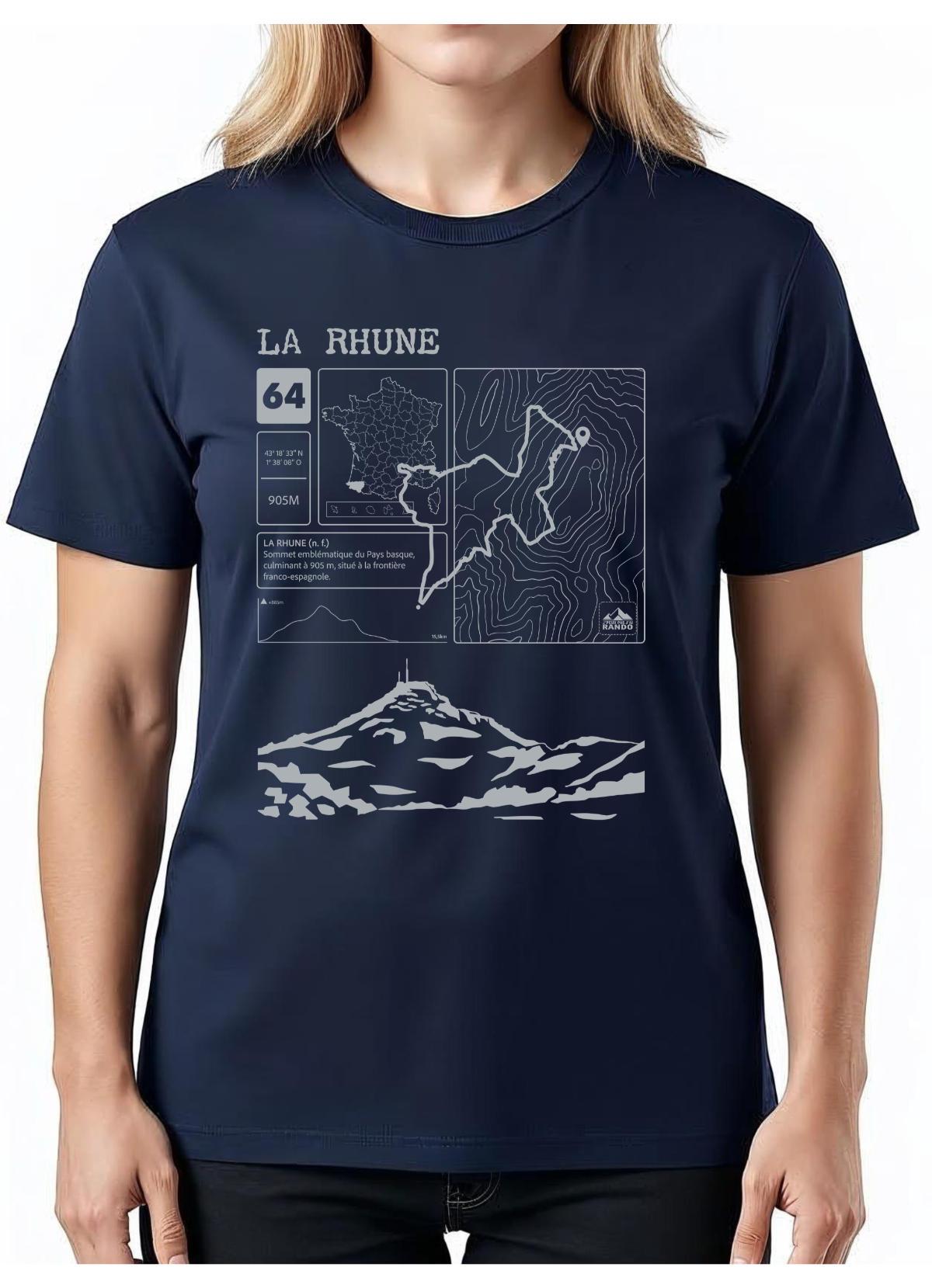 T-shirt Topo La Rhune