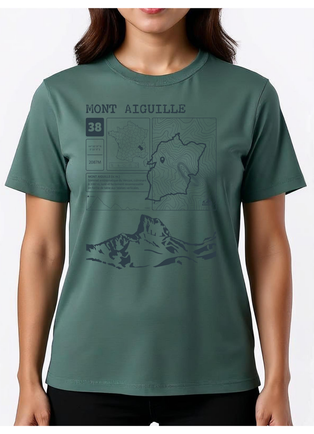 T-shirt Topo Mont Aiguille