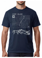 T-shirt Topo Mont Blanc