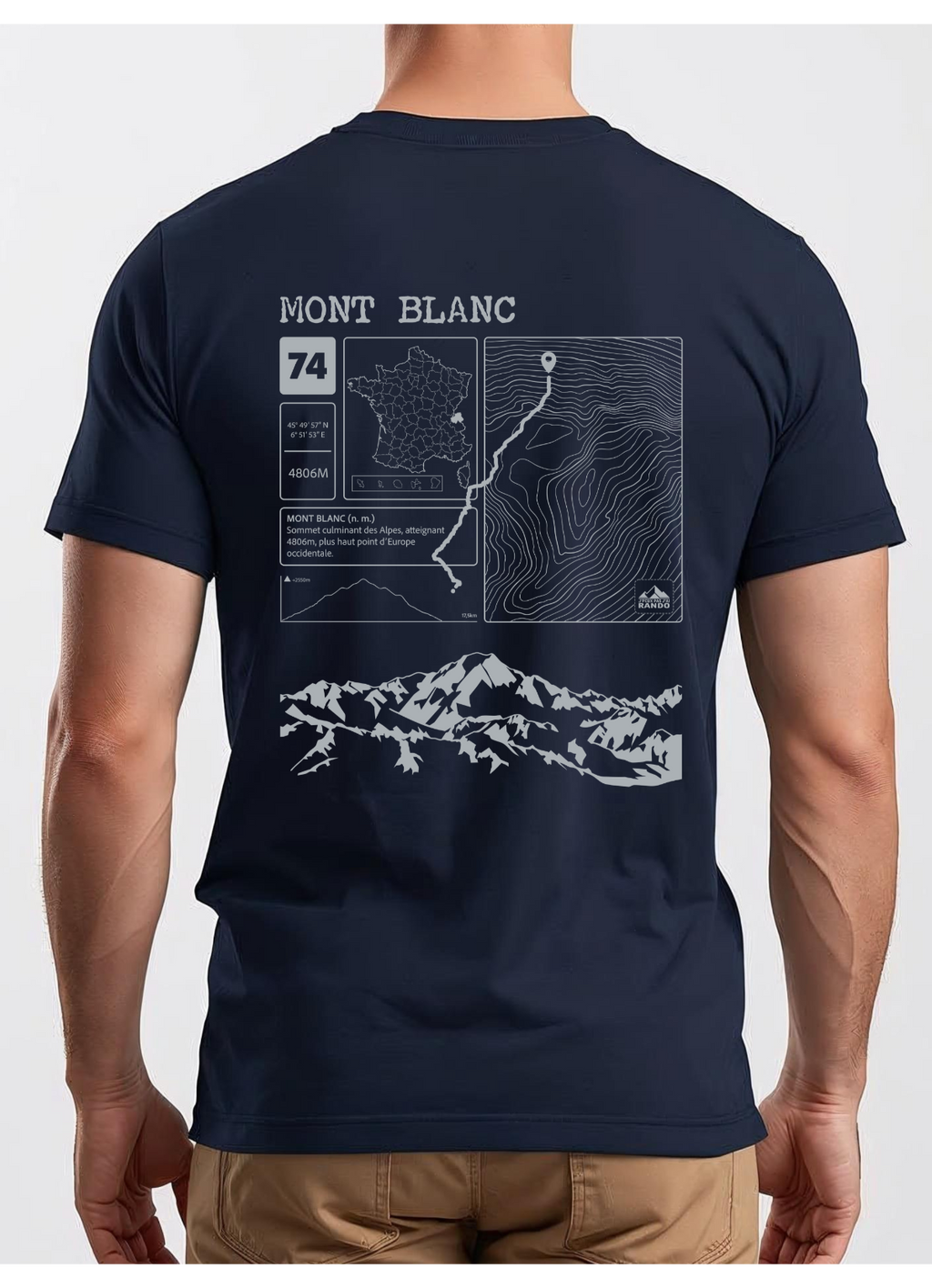 T shirt Topo Mont Blanc Dos