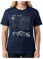 T-shirt Topo Mont Blanc