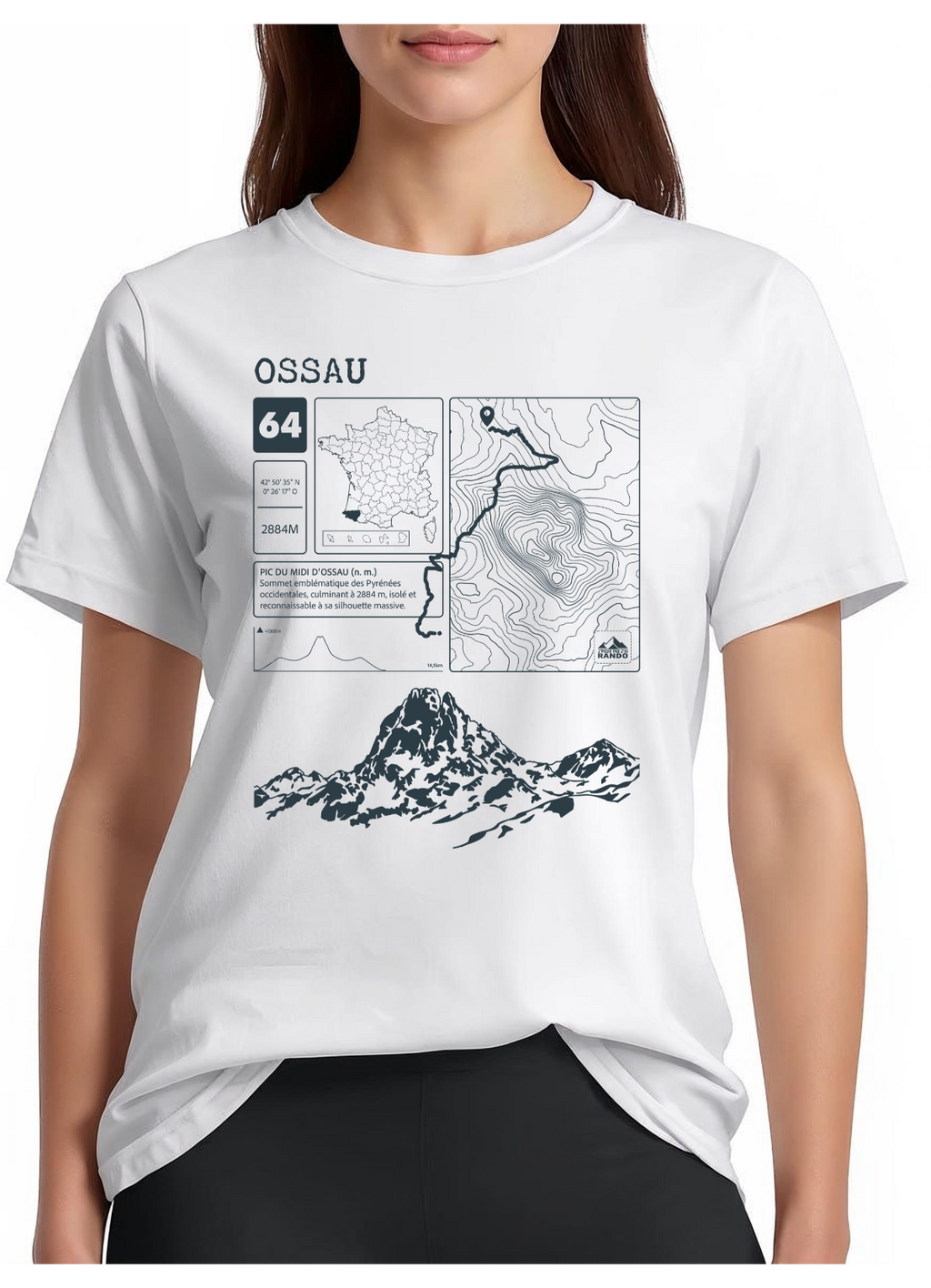 T-shirt Topo Ossau