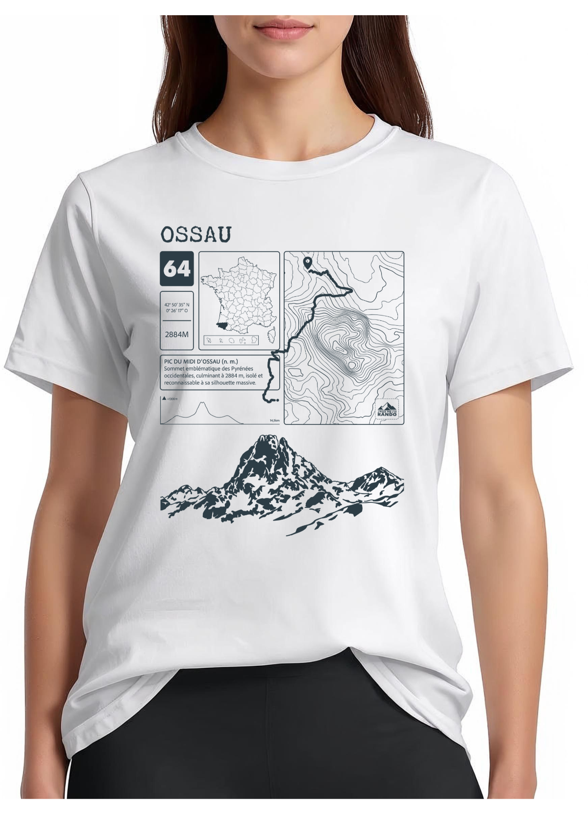 T-shirt Topo Ossau