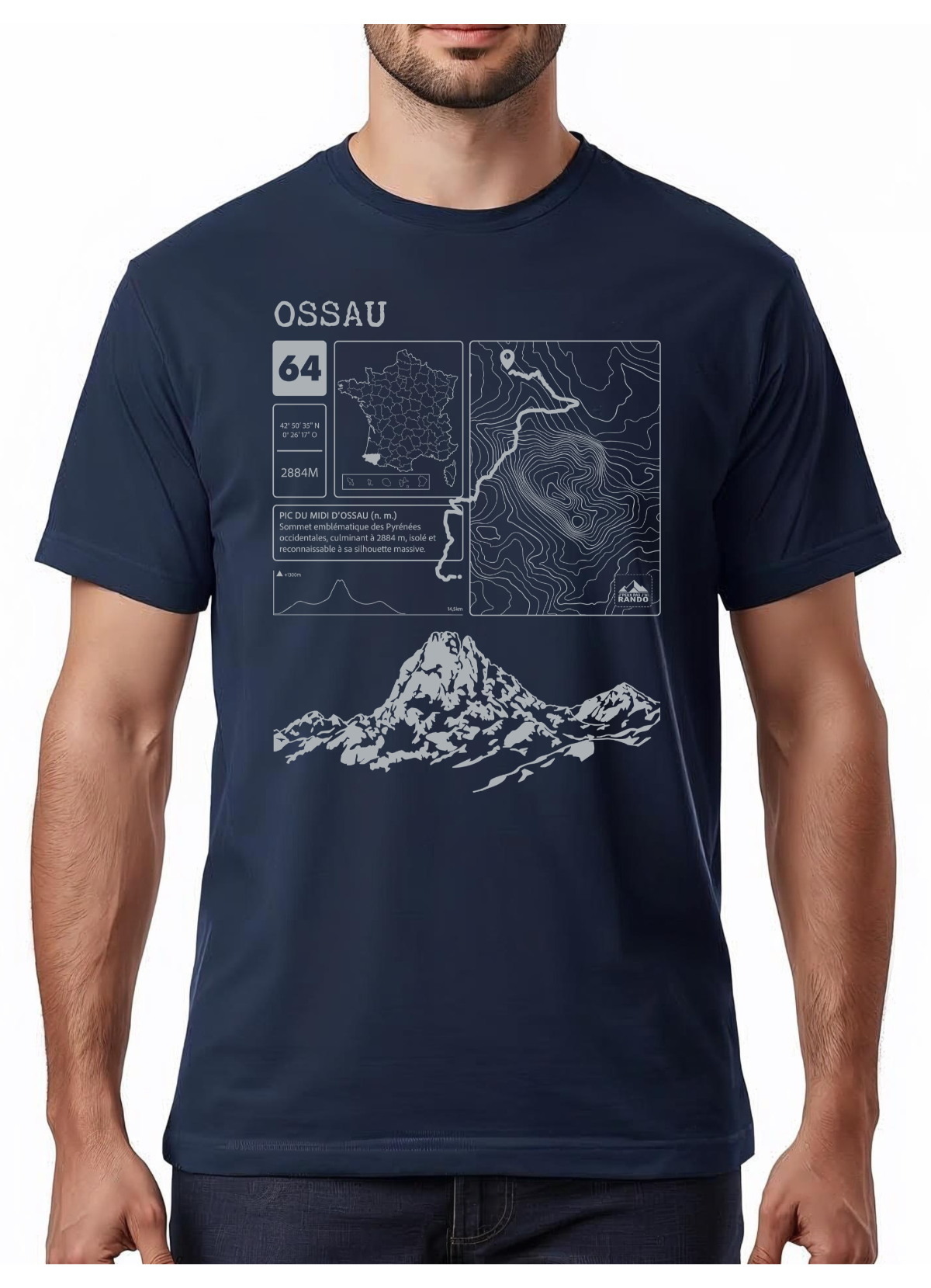 T-shirt Topo Ossau