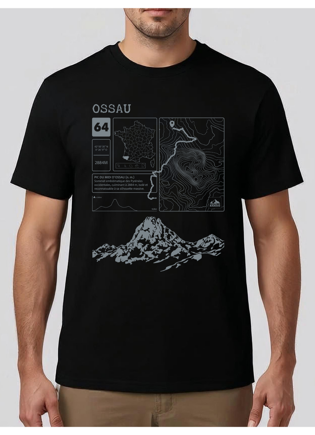 T-shirt Topo Ossau