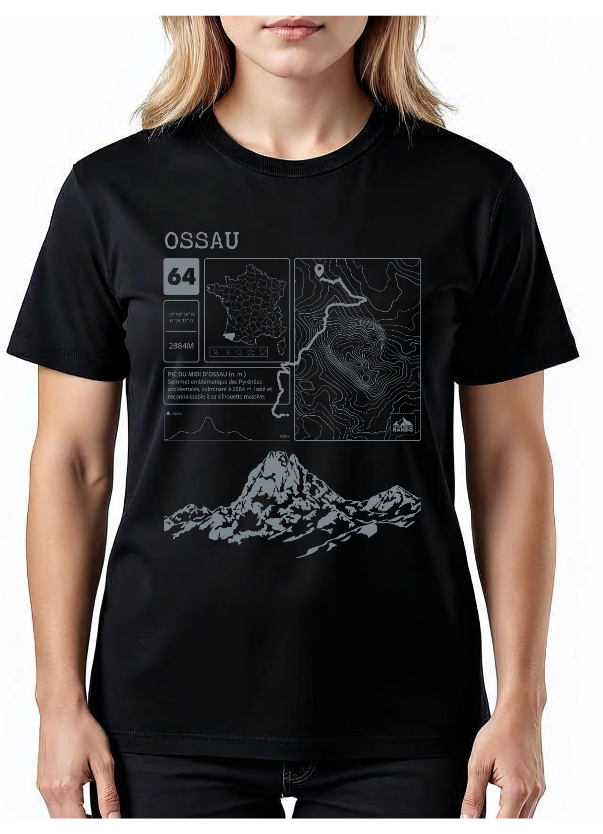 T-shirt Topo Ossau