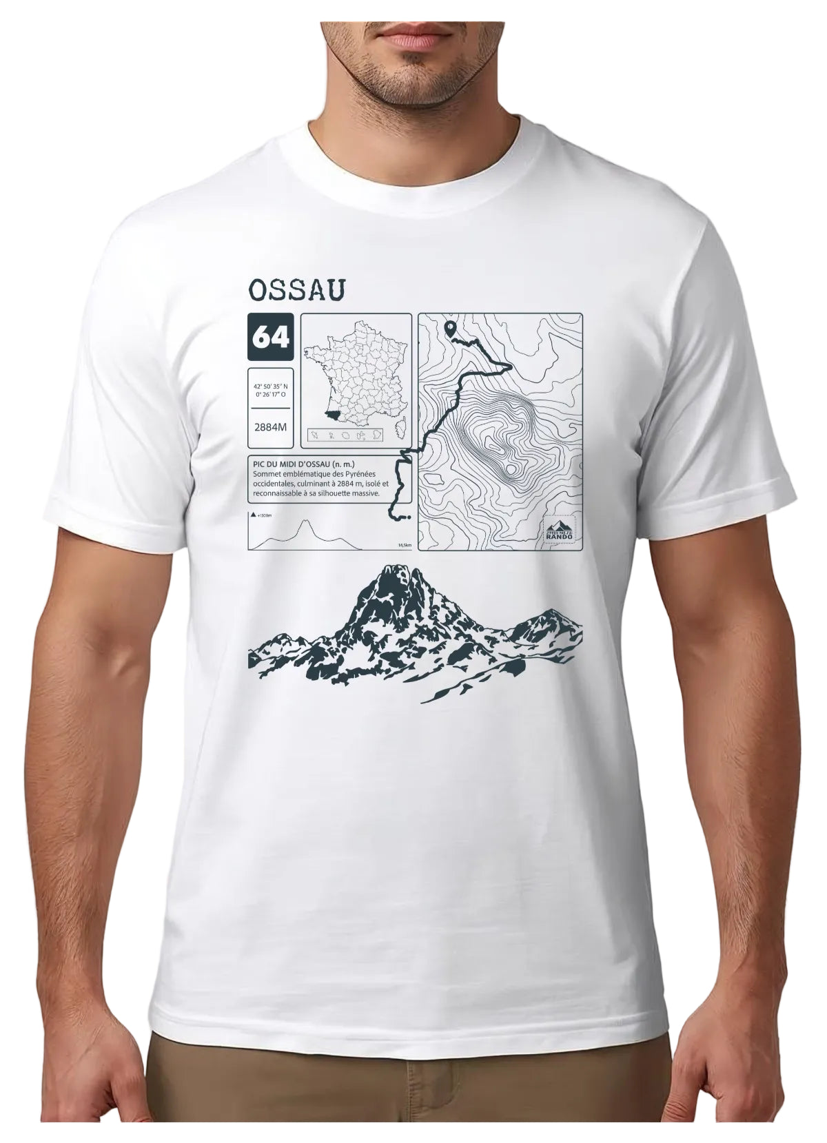 T-shirt Topo Ossau