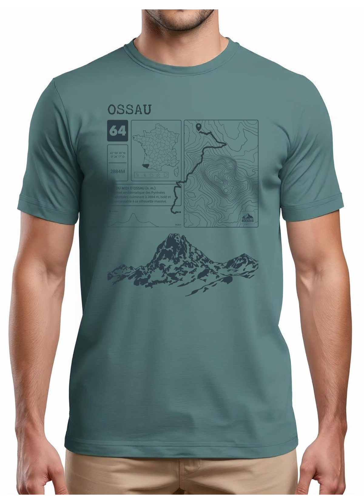 T-shirt Topo Ossau