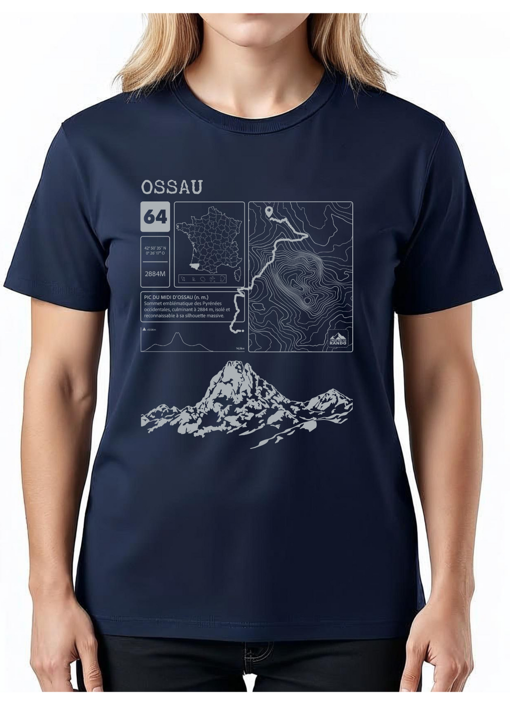 T-shirt Topo Ossau