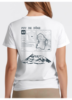 T-shirt Topo Puy de Dôme dos