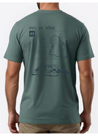 T-shirt Topo Puy de Dôme dos