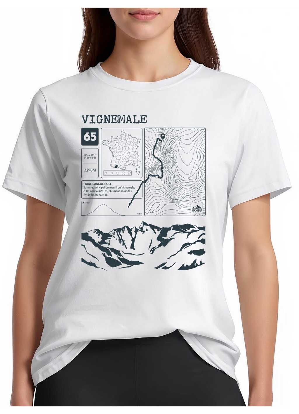 T-shirt  Topo Vignemale