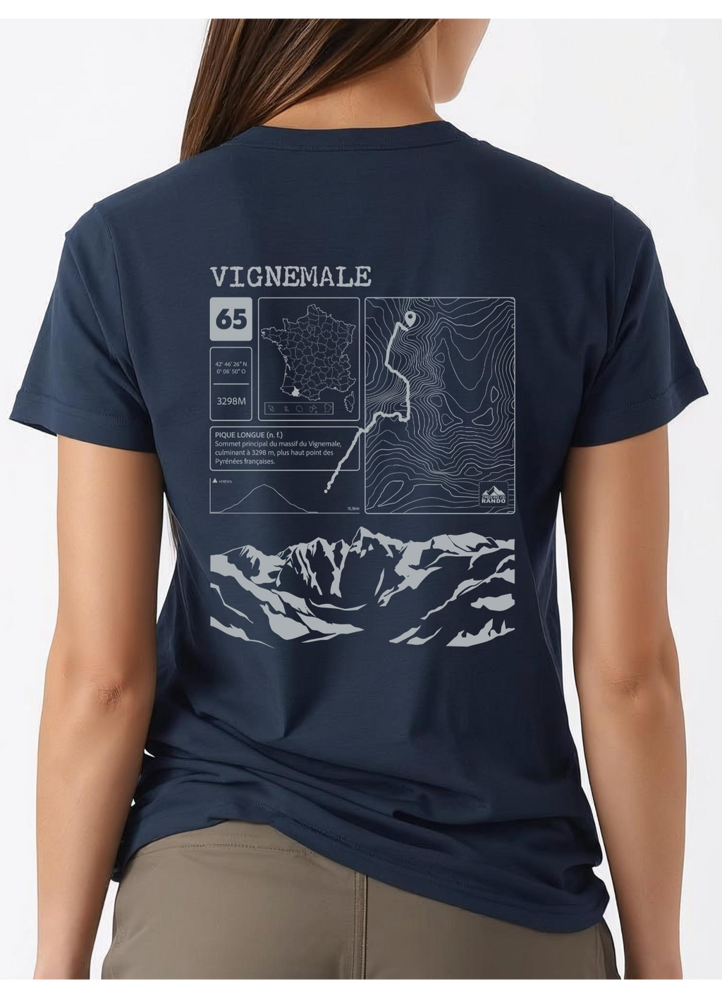 T-shirt Topo Vignemale dos