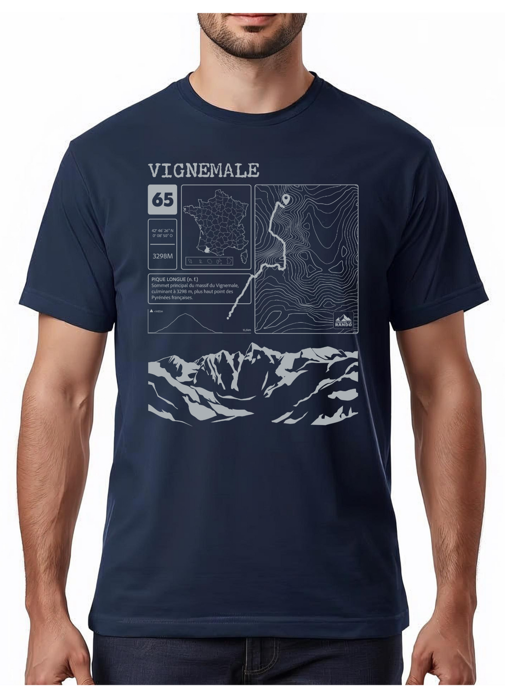 T-shirt  Topo Vignemale