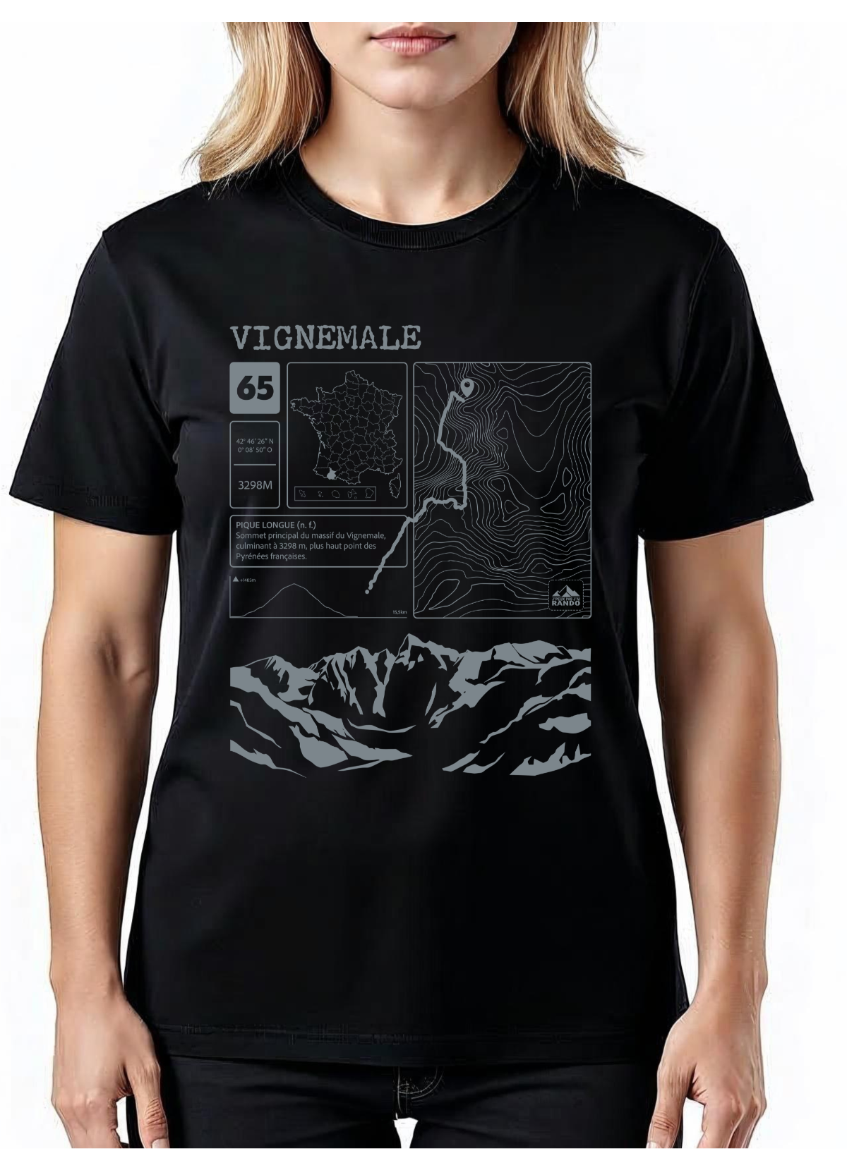 T-shirt  Topo Vignemale