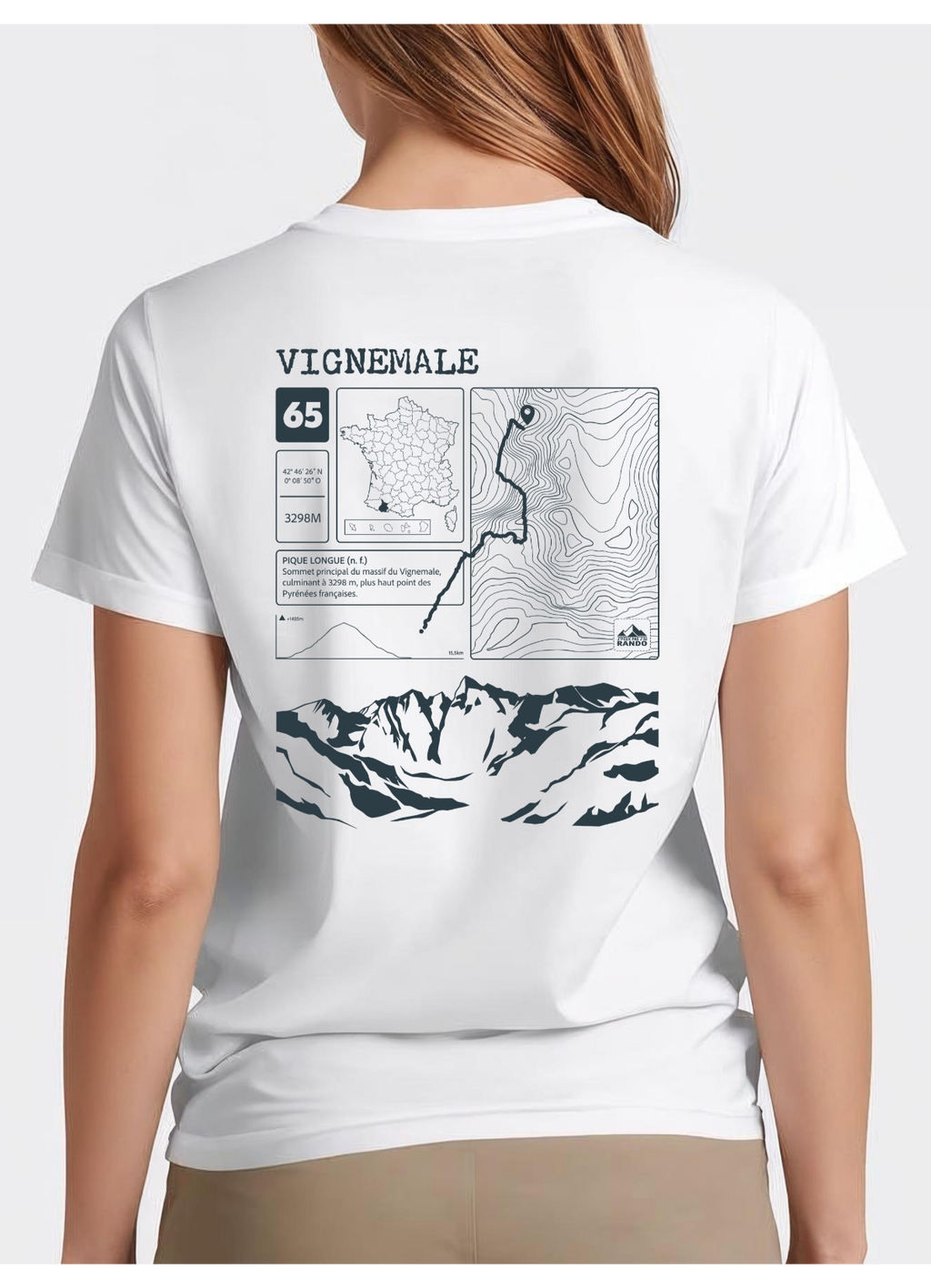 T-shirt Topo Vignemale dos