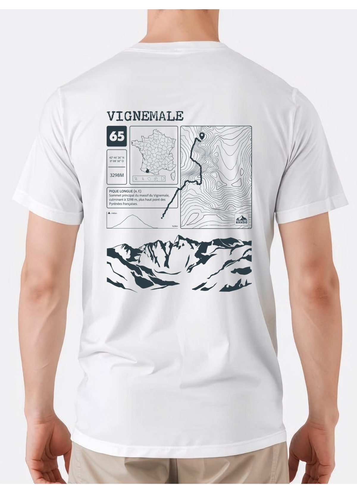 T-shirt Topo Vignemale dos
